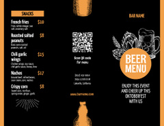 Beer Variety Offer With Illustration