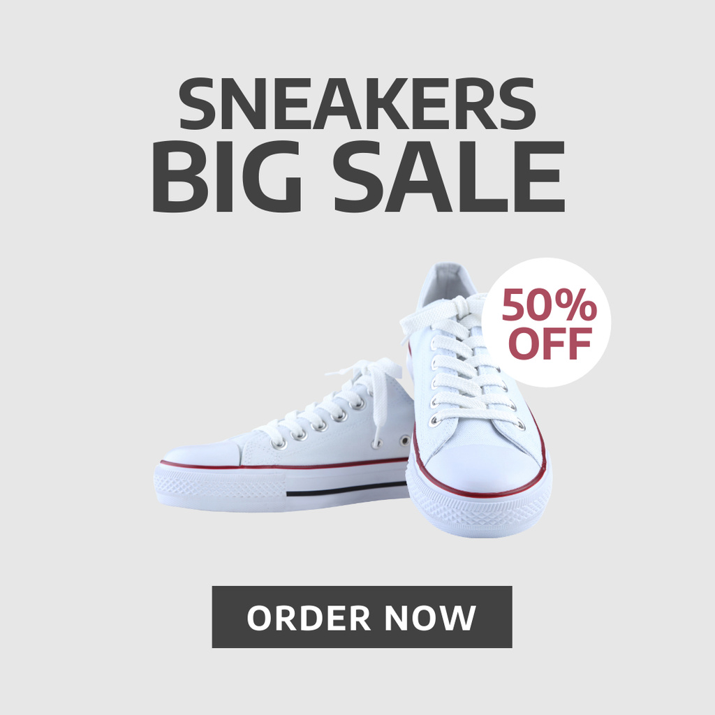 Designvorlage Sneakers Sale Offer für Instagram