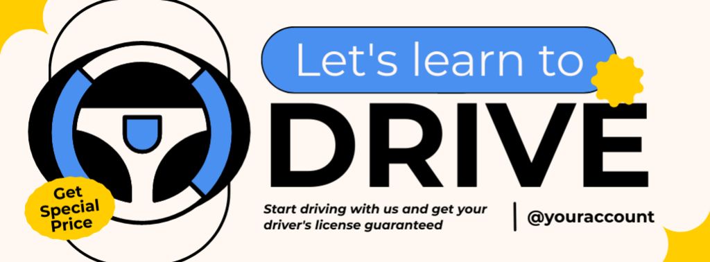 Template di design Special Price For Driving Practice In School Offer Facebook cover
