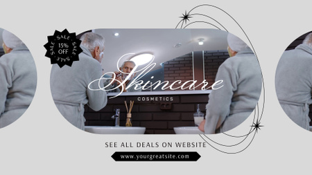 Age-Friendly Skincare Products With Discount Full HD video Design Template