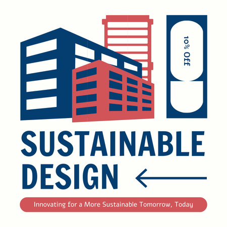 Nabídka služeb udržitelného designu Instagram Šablona návrhu