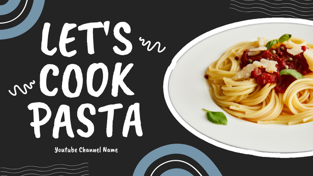 Appetizing Italian Pasta Recipe Youtube Thumbnail – шаблон для дизайна