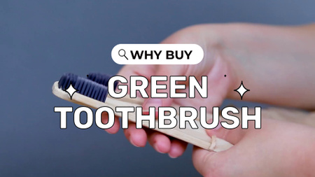Ontwerpsjabloon van Full HD video van Recyclebare tandenborstels met ergonomisch handvat