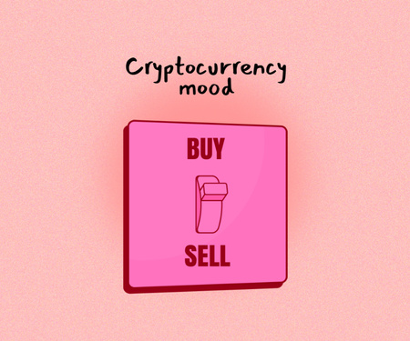 Funny Joke about Cryptocurrency Medium Rectangle Design Template