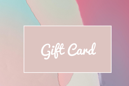 Designvorlage Gift Card pink design für Gift Certificate