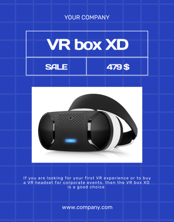 VR Gear Sale Poster 22x28in Design Template