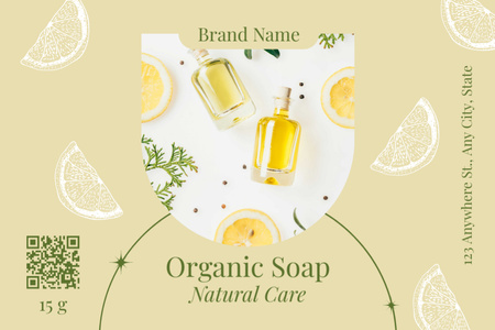 Liquid Organic Soap Label Design Template