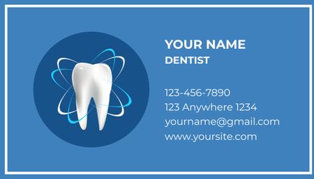Designvorlage Anzeige für Zahngesundheitsspezialisten für Business Card US