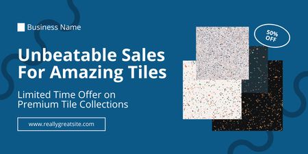 Anúncio de venda incrível de azulejos Twitter Modelo de Design