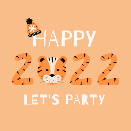 Platilla de diseño New Year Party Announcement Instagram