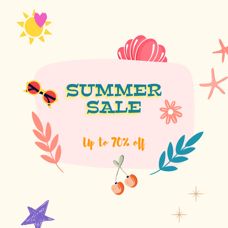 Platilla de diseño Summer Sale Instagram