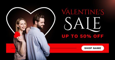 Valentine's Day Special Offer for Couples Facebook AD Design Template
