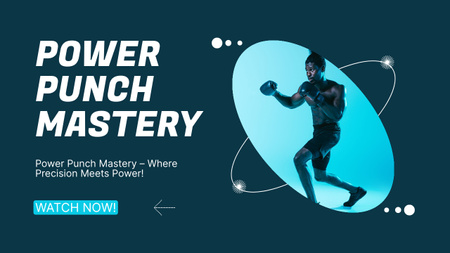 Martial Arts Training On Mastering Power Punches Youtube Thumbnail Design Template