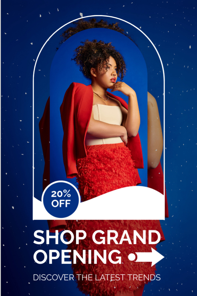 Trendsetting Shop Grand Opening With Discounts For Visitors Tumblr Design Template