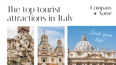 Designvorlage Tour to Italy für Full HD video