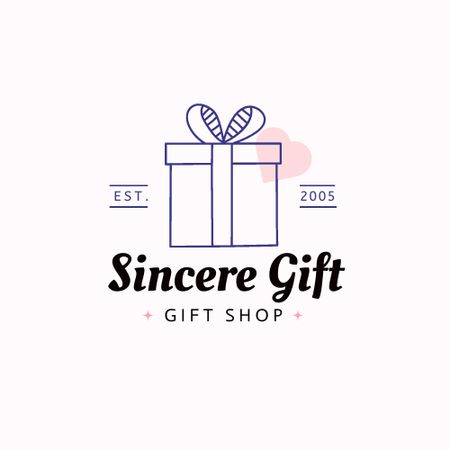 Gift Shop Ad Logo Design Template