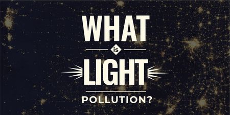 Light pollution Ad Twitter tervezősablon