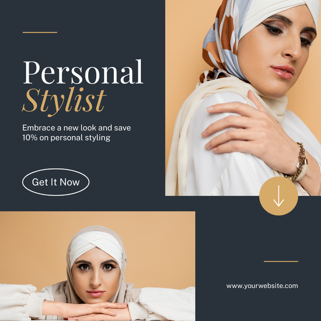 Modèle de visuel Personal Muslim Stylist - Instagram