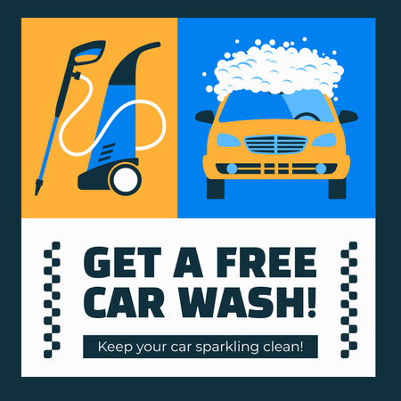 Special Offer for Car Wash and Polishing Instagram Design Template