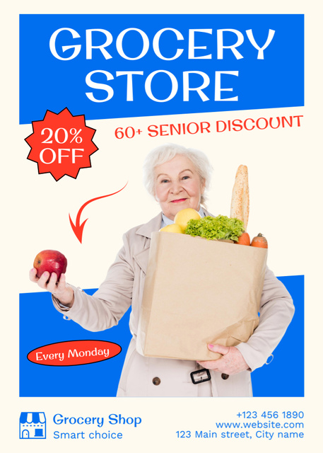Template di design Monday Discount For Veggies And Fruits Flayer