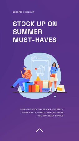 Summer Sale Announcement TikTok Video tervezősablon