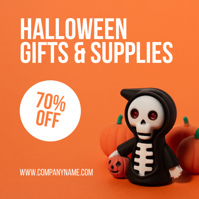 Designvorlage Halloween Gifts Offer für Instagram