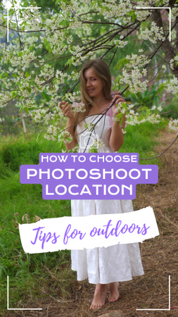 Designvorlage Professional Photographer Advice On Choosing Outdoor Location für TikTok Video