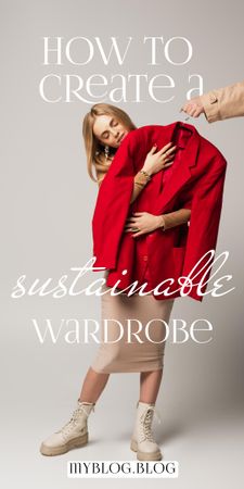 How to create sustainable wardrobe Graphic Design Template