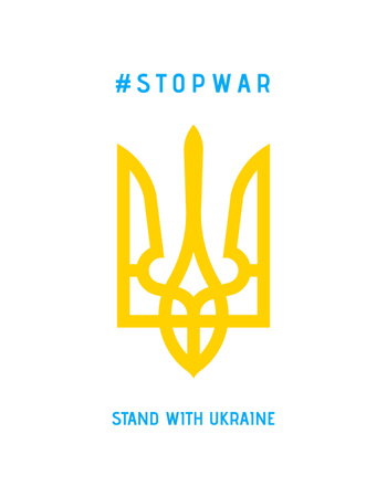 Awareness about War in Ukraine T-Shirt tervezősablon