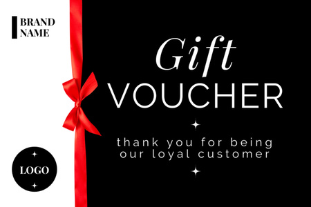 Gift Voucher Offer for Favorite Customer Gift Certificate Design Template