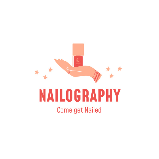 Exclusive Nail Salon Services Offer With Polish Logo – шаблон для дизайну