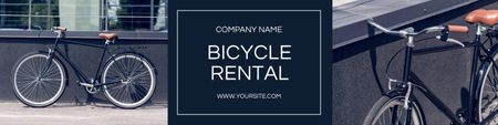 Реклама класичних міських велосипедів Twitter – шаблон для дизайну