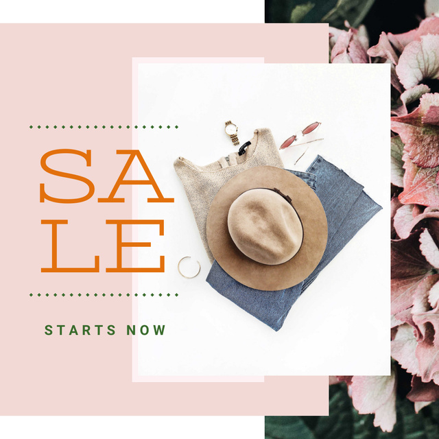 Sale Offer with Stylish female outfit Instagram – шаблон для дизайну