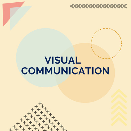 geometric visual communication  Animated Post Design Template