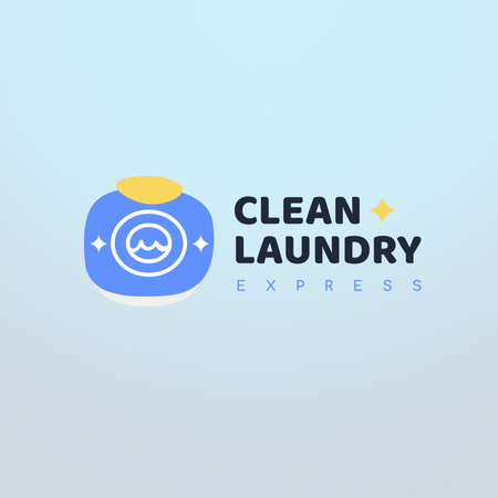 Laundry express service,logo design Logo Design Template
