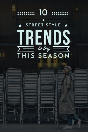 Szablon projektu Trendy w stylu ulicznym Pinterest