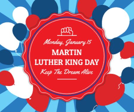 Martin Luther King day card Medium Rectangle tervezősablon