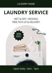 Offer of Laundry Service with Washing Machine