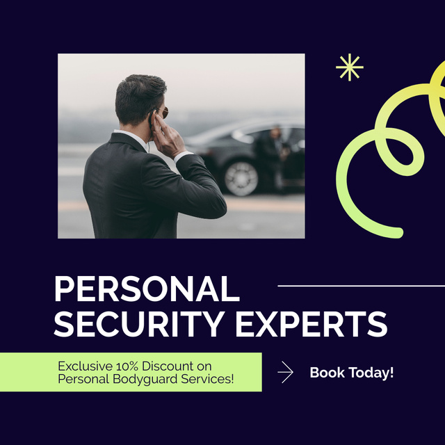 Personal Security Experts Instagram Design Template