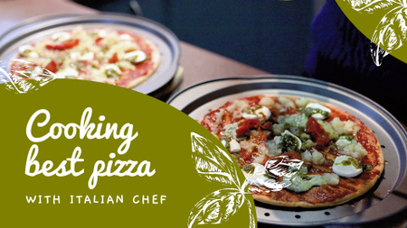 Platilla de diseño Vlog About Pizza Cooking Together With Chef YouTube intro