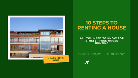 Consistent Steps To Renting House From Agency Full HD video Design Template