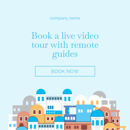 Guided Tours from Home Instagram Design Template