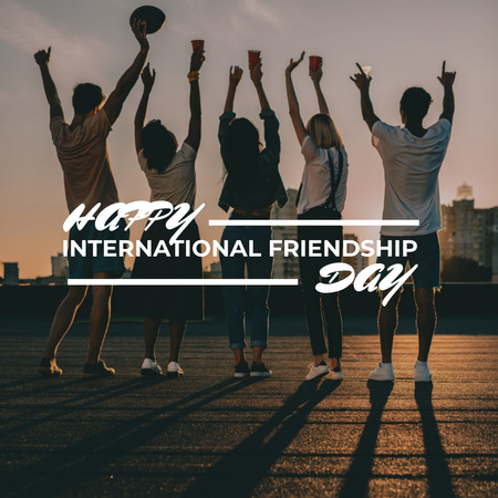 Young People for International Friendship Day Instagram Design Template