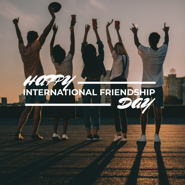 Designvorlage Young People for International Friendship Day für Instagram