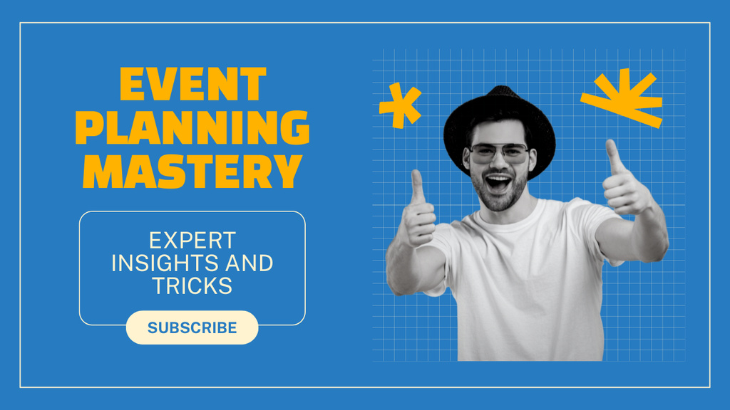 Event Planning by Experts Youtube Thumbnail Πρότυπο σχεδίασης