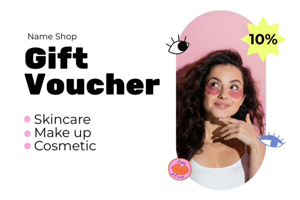 Beauty Services Gift Voucher Offer Gift Certificate Design Template