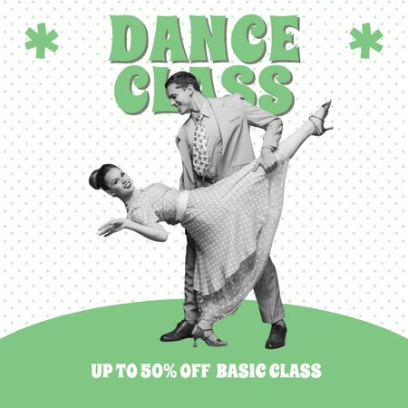 Discount Offer on Basic Dance Class Instagram Design Template