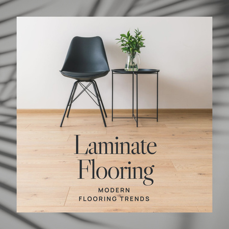 Modern Laminate Flooring Trends In Interiors Animated Post Design Template