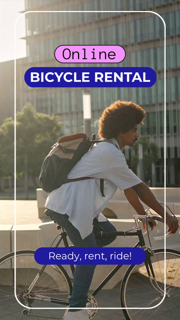 Sturdy Bicycles Rental With Promo Code Offer TikTok Videoデザインテンプレート