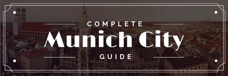 Ontwerpsjabloon van Email header van Munich city guide Offer